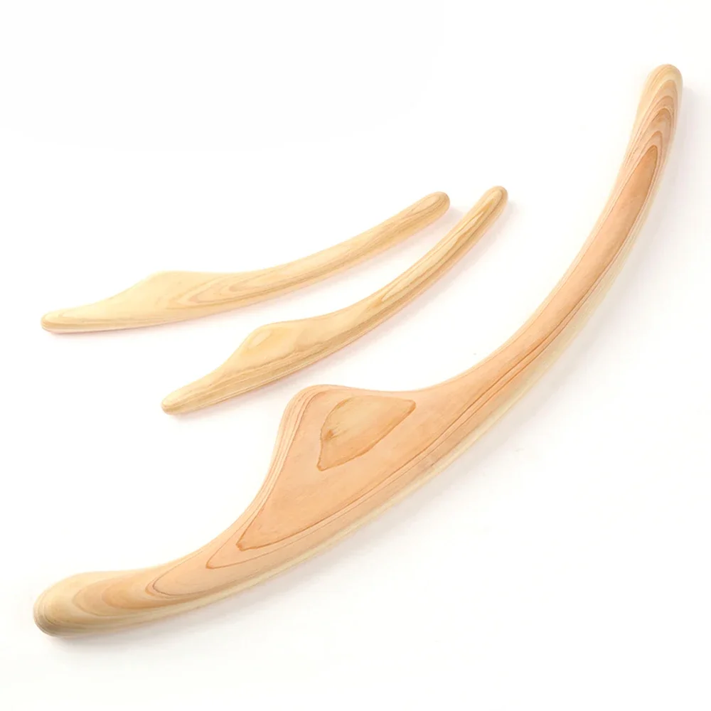 Multifunctional Wooden Face Scraper Massager Guasha Scraping Stick Fat Burner Back Shoulder Lymphatic Drainage Massage Slimming