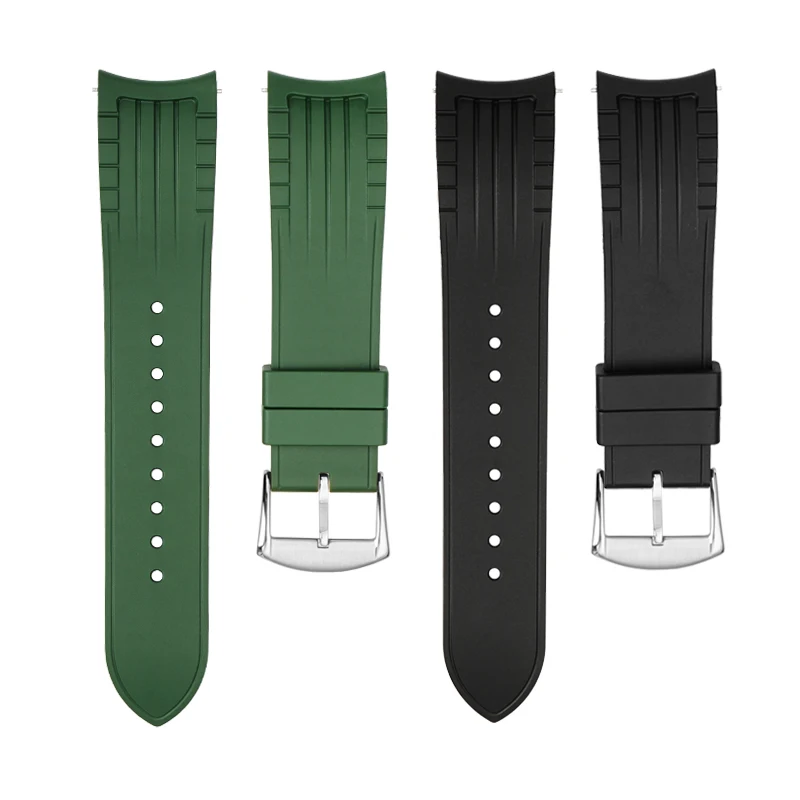 Für Citizen Blue Angel Radio Wave gebogenes blaues Gummiarmband AT8020-54L 8020-03l Dunkelblaues Herren-22-mm-Silikon-Schnelluhrenarmband