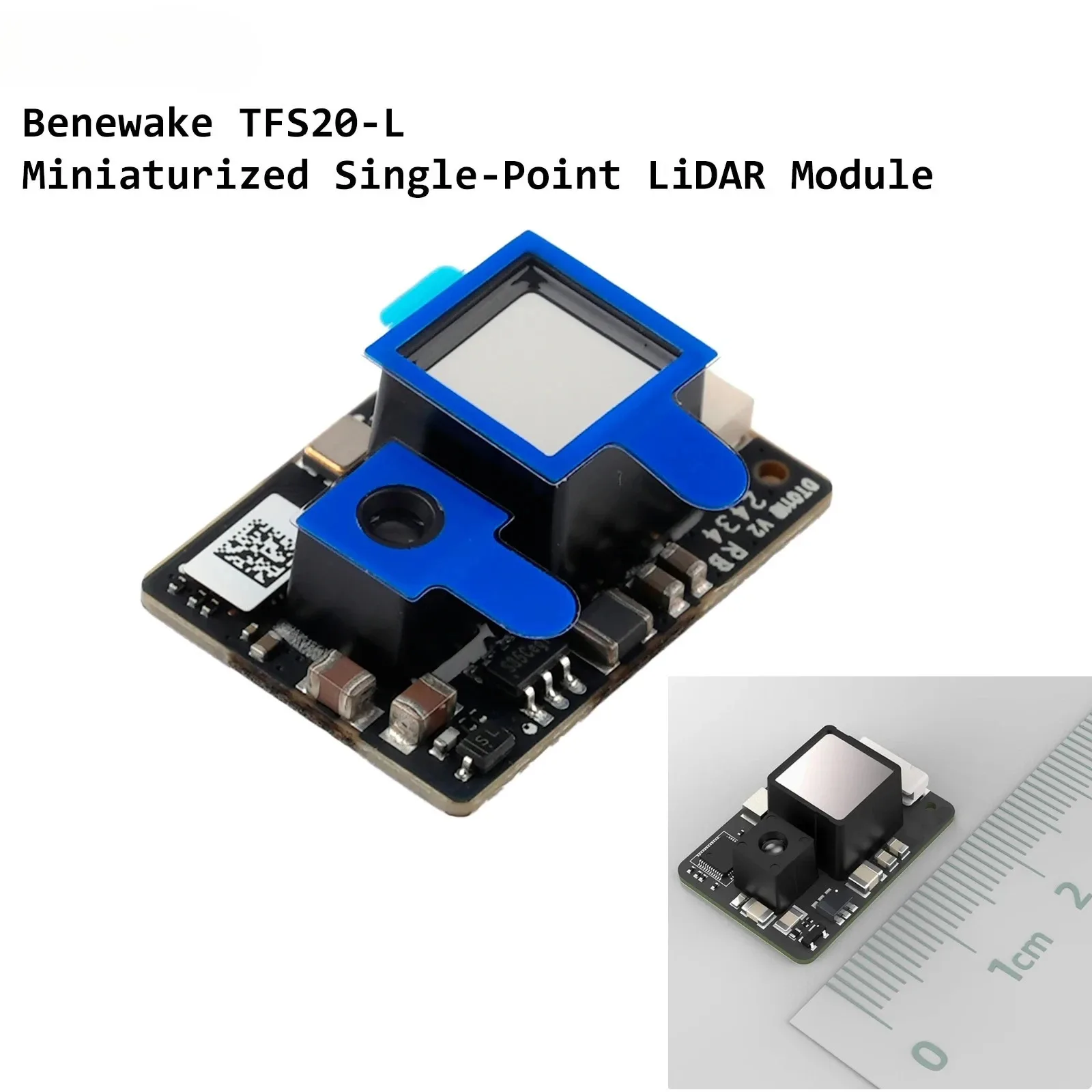 Benewake TFS20-L Micro Single-Point LiDAR Module 20m Range Anti-Strong Light UART/I2C for UAV/Robot