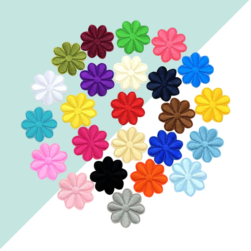 

20 Pcs Accessories Adhesive Patch Decoration Pressed Flowers Clothes Cartoon Patches
