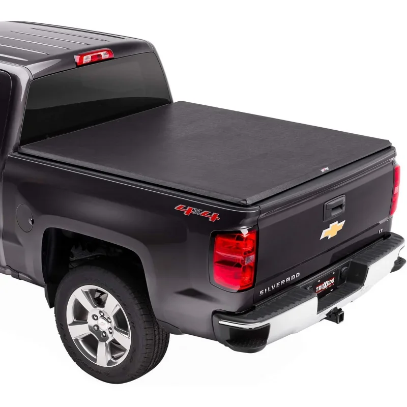 RealTruck TruXport Soft Roll Up Truck Bed Tonneau Cover | 272001 | Fits 2014 - 2018, 2019 Limited/Legacy Chevy/GMC Silve