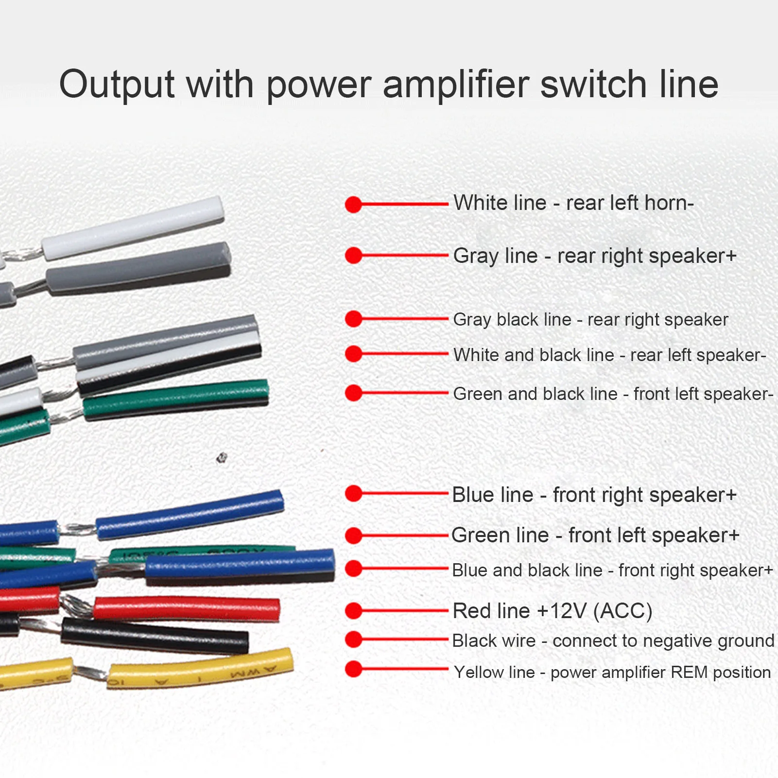 Car Speaker to  Line 12V 4 Channel Audio Impedance Converter High to Low  Line Car Stereo Radio Speaker Frequency Filter