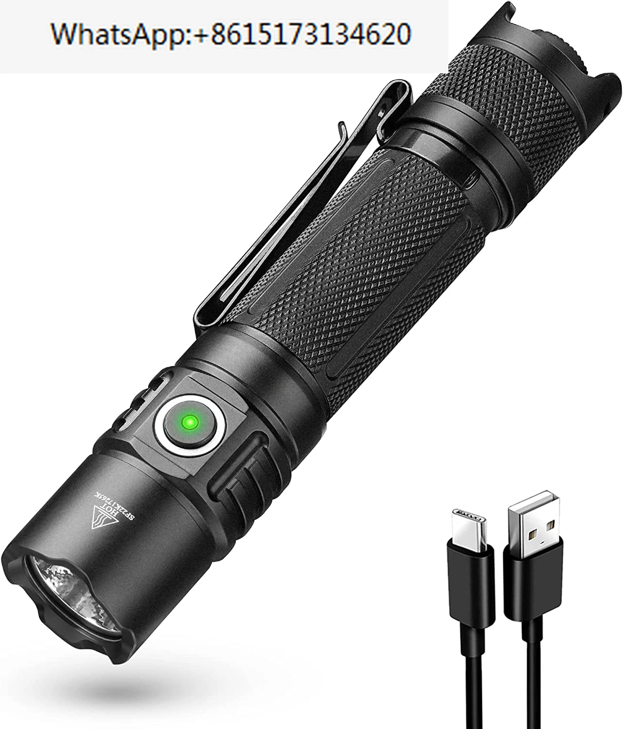 

SP35T 3800lm Flashlight USB C Rechargeable XHP50B LED Torch with Dual Switch Power Indicator ATR