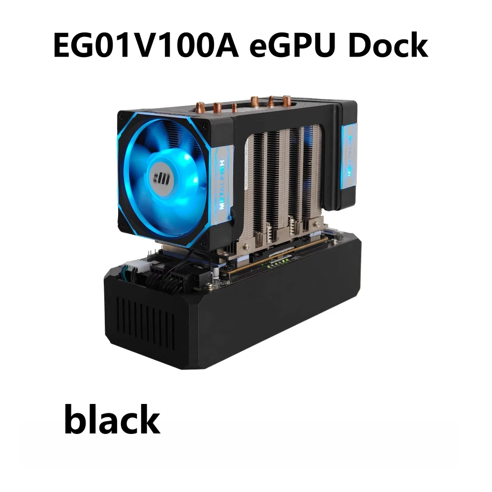 V100A eGPU Dock OCuLink Thunderbolt External GPU Docking Station For NVIDIA Tesla V100 SXM2 16GB 32GB AI Computing Enclosure