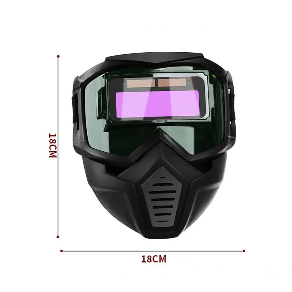 Auto Darkening Welding Glasses Detachable Split Type Face Shield Impact Resistant Adjustable Band Face Protector