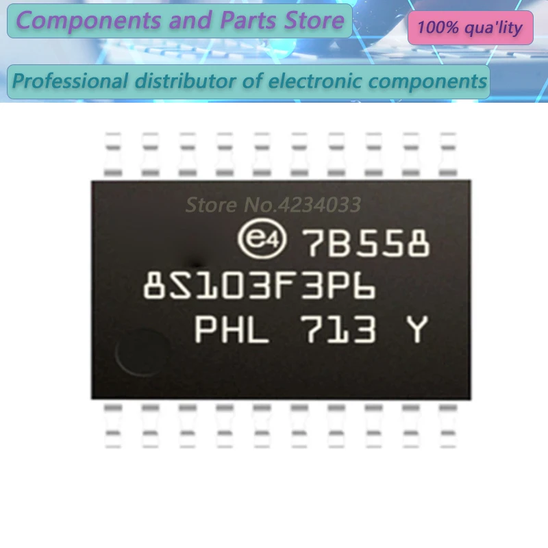 10PCS   STM8S103F3P   STM8S10  TSSOP20  NEW100%    STM8S 103F3P6