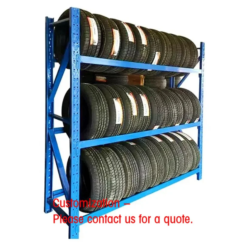 custom.Custom Heavy Duty Powder Coated Metal Car Wheel Tire Storage Rack Organizer Warehouse Garage Display Stand