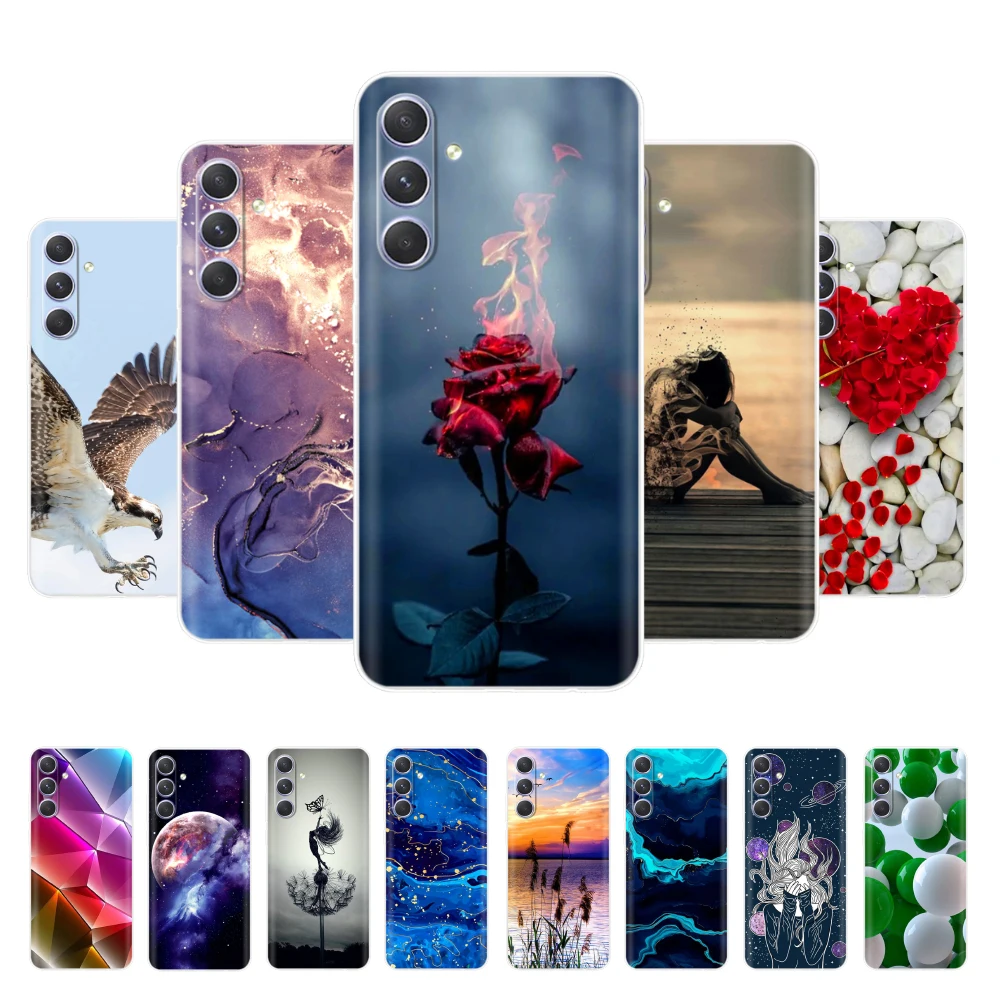 Soft Clear Case For Samsung Galaxy A35 5G Case Shockproof Silicon Bumper Phone Back Cover For Galaxy A35 SamsungA35 Cases Fundas