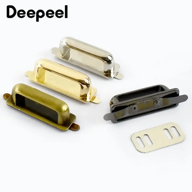 Deepeel 5/10/20Pcs D Ring Metal Buckles Bridge Connector Hanger Bags Clip Hardware Decoration DIY Sewing Luggage  Accessories