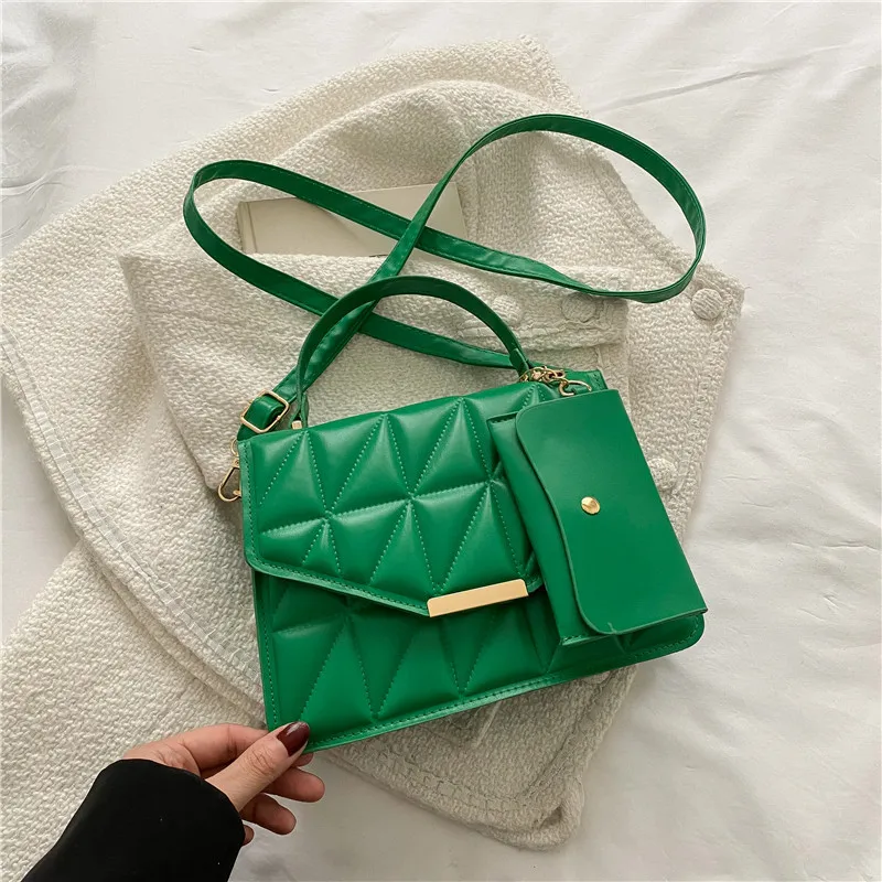 2023 New Portable Small Square Bag Checkered Retro Shoulder Bag Crossbody Bag Trendy Women's Bag Zero Wallet Handbag
