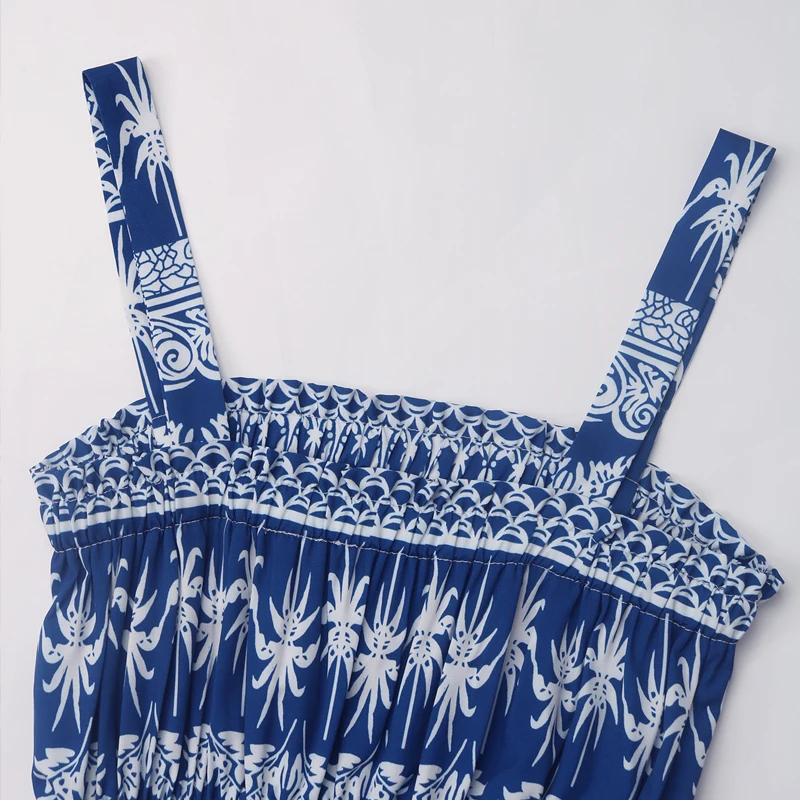 فستان بحمالات على الطراز البوهيمي ، فستان بلا أكمام ، ياقة مربعة ، عطلة ، أوروبا والولايات المتحدة ، تخفيضات كبيرة ، جديد ، صيف