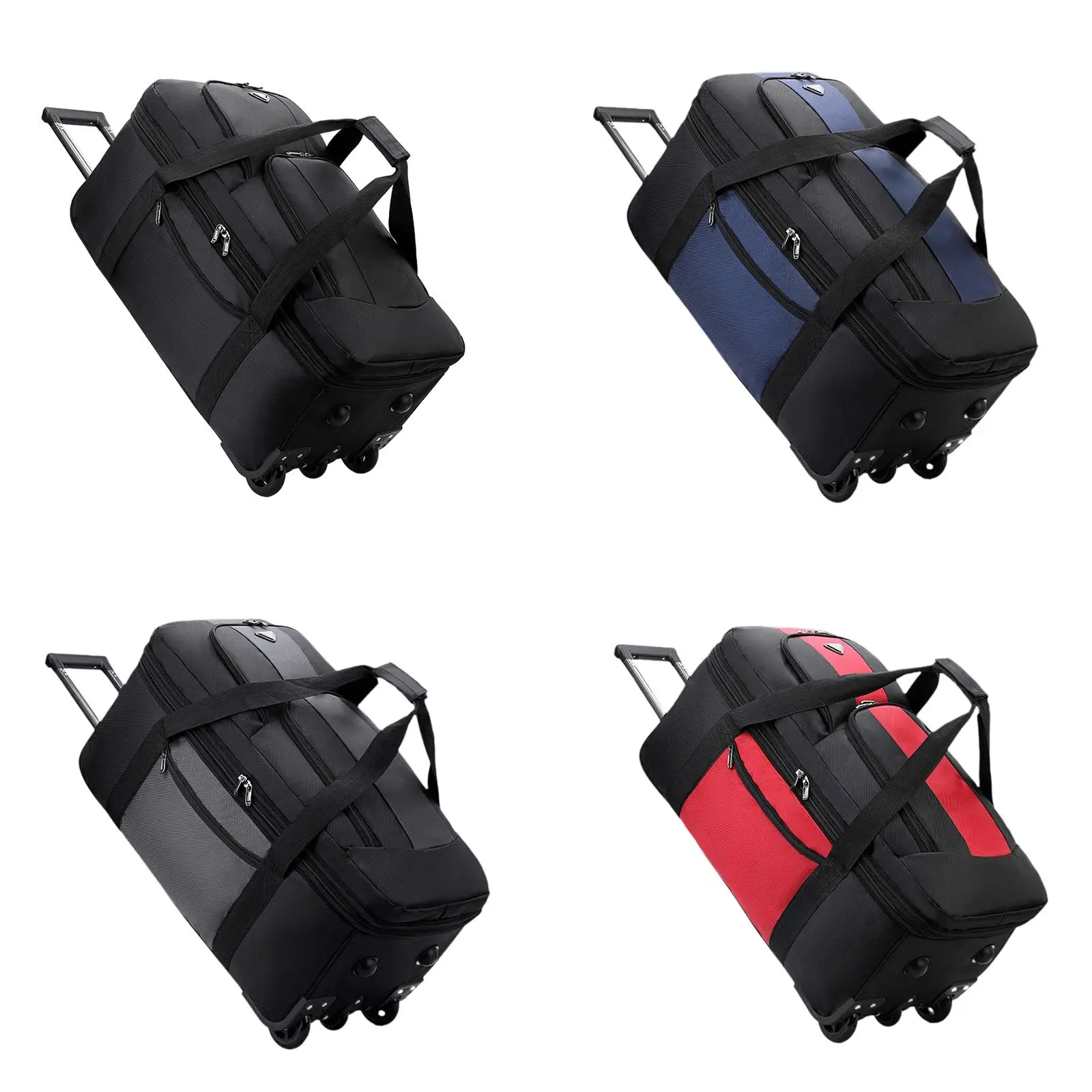 Wheeled Duffel Bag Carrier Portable Multipurpose Suitcase Spinner Wheel Luggage Bag for Sports Men Business Trip Travel Picnic