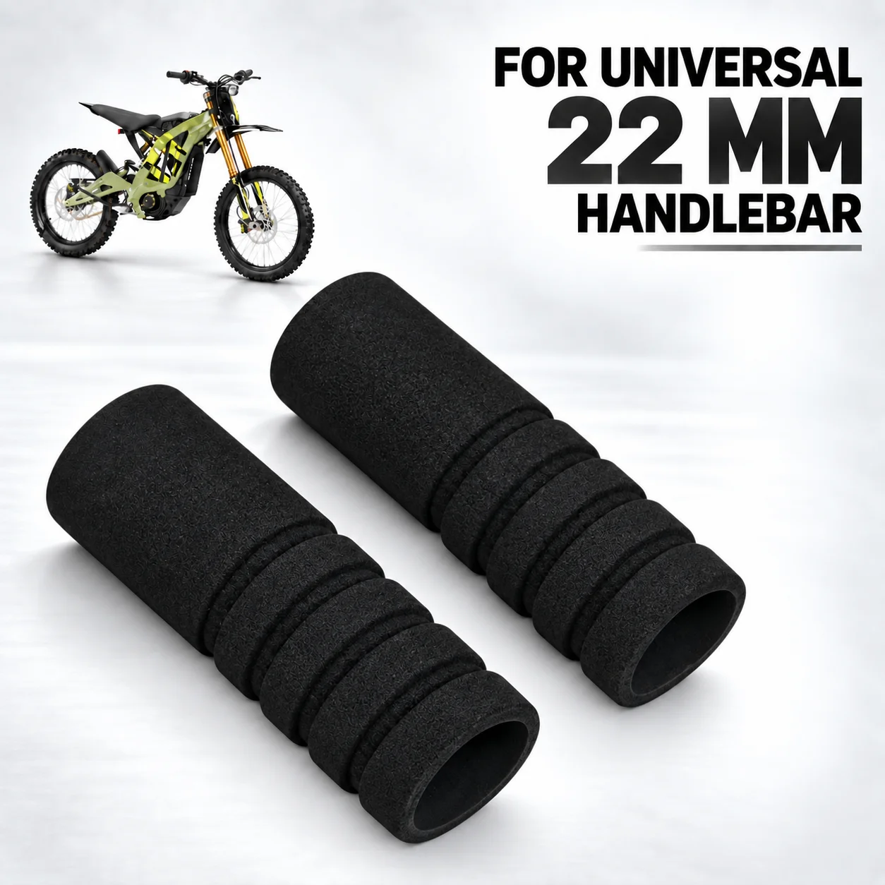 Universal For Honda KTM Kawasaki 450MT Sur-Ron LBX Handlebar NBR Foam Grips Anti Vibration Non Slip Covers Dirt Pit Bike E-bikes