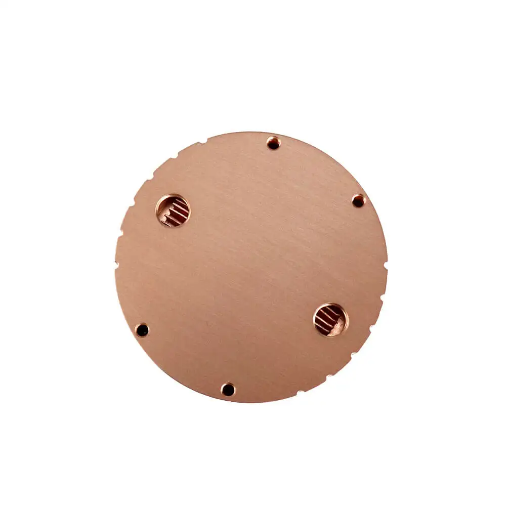 

High Power extruded Copper Led Heatsink Heat Exchanger LED Light Radiator Copper Forged Round Circular Heat Sink