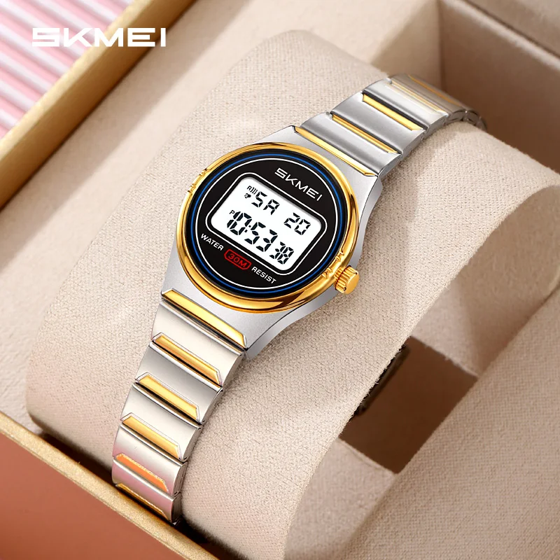 

SKMEI Лучшие бренды Роскошные цифровые электронные наручные часы Женские часы Подарки Часы Дата Водонепроницаемые спортивные женские часы-будильник