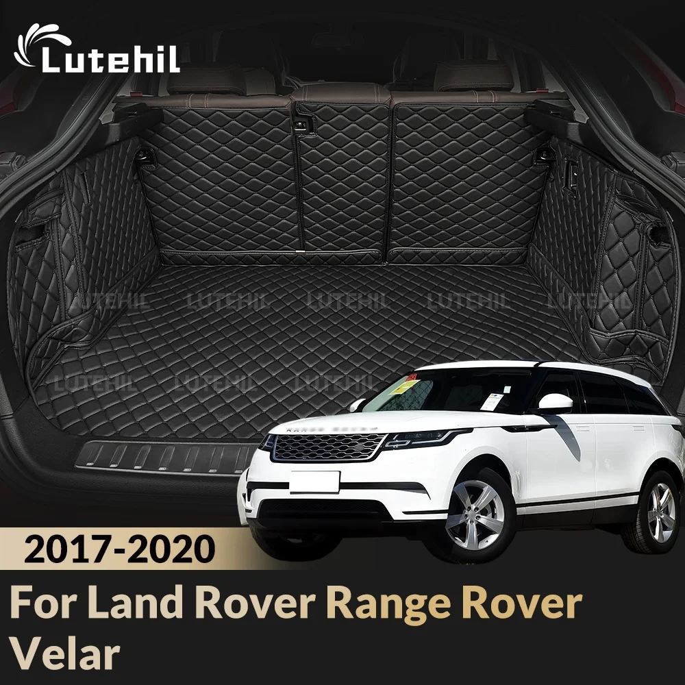 Cargo Liner For Land Rover Range Rover Velar 2017-2020 19 Car Trunk Mats Carpet With Backrest Protectors Cargo Mats Accessories