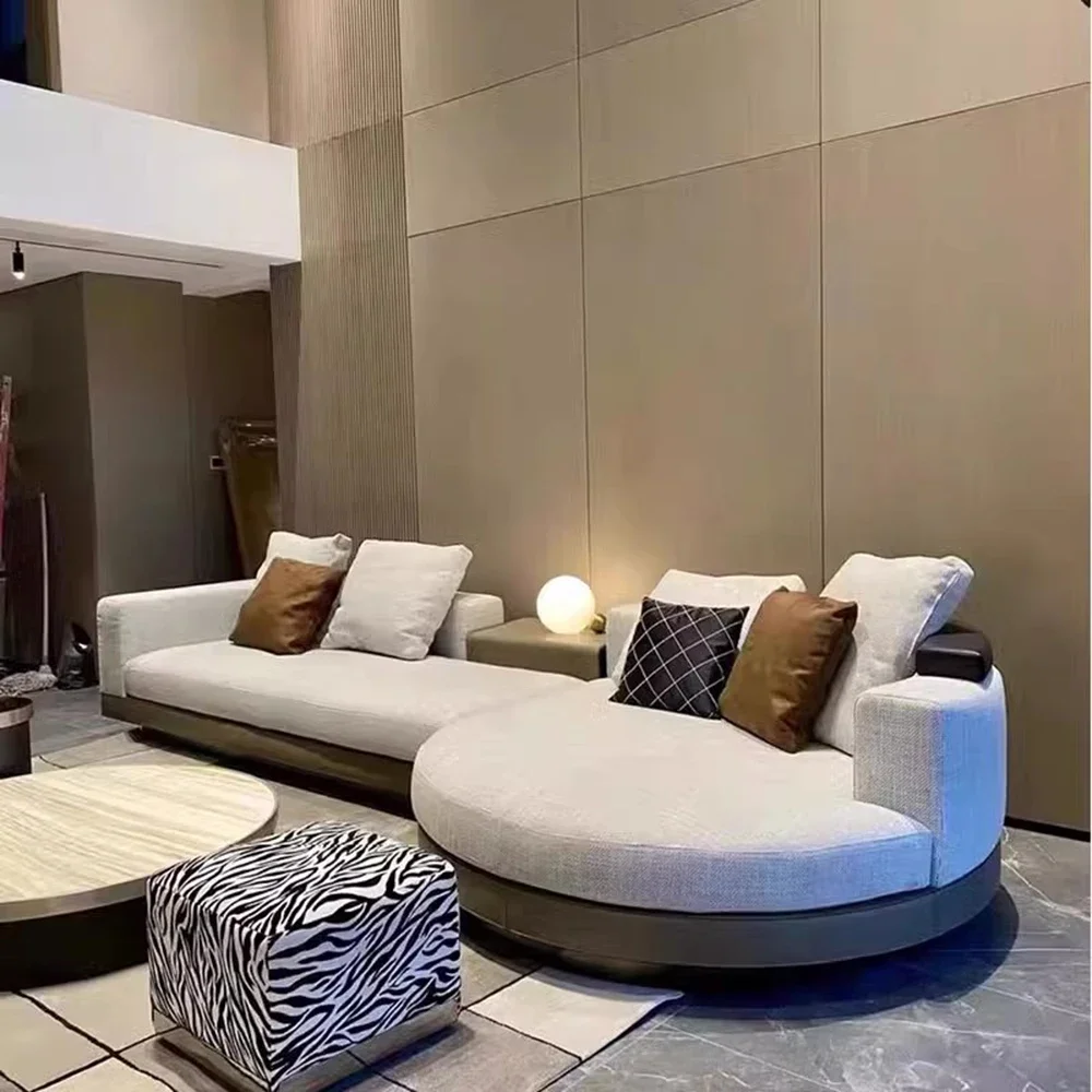 غرفة نوم طقم أريكة إيطالي أثاث غرفة المعيشة حديقة الأرائك الحديثة سرير كسول الزاوية Divani Soggiorno Wohnzimmer الأرائك #2