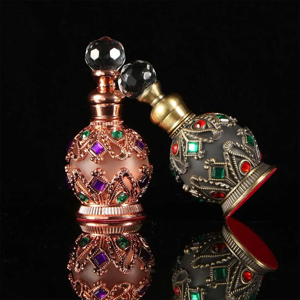 High Quality Vintage Arab Style Weeding Decoration Perfume Bottle Perfume Container Empty Bottle Refillable Bottles