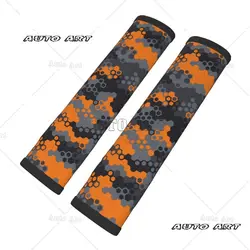 Orange Camouflage Pattern Design Suitable for Car Seat Belt Covers Shoulder Bags Backpacks and Protective Covers