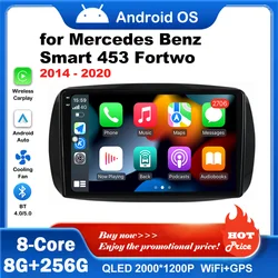 Android Intelligent System Car Video Multimedia Player for Mercedes Benz Smart 453 Fortwo 2014 - 2020 DSP Stereo GPS Navi WiFi