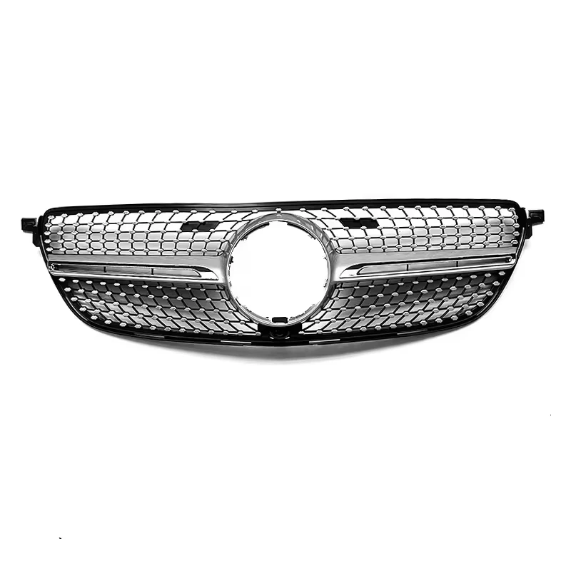 Wholesale durable tuning part silver chromed diamond mesh grille for Mercedes Benz GLE Coupe C292 2015-2019