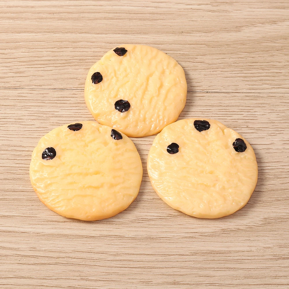 Tusember 4 Stück Niedliche Miniatur-Puppenhaus-Supermarkt-Lebensmittel Kekse Waffeln Croissants für Blyth BJD Puppen Küchenzubehör – Detail 8