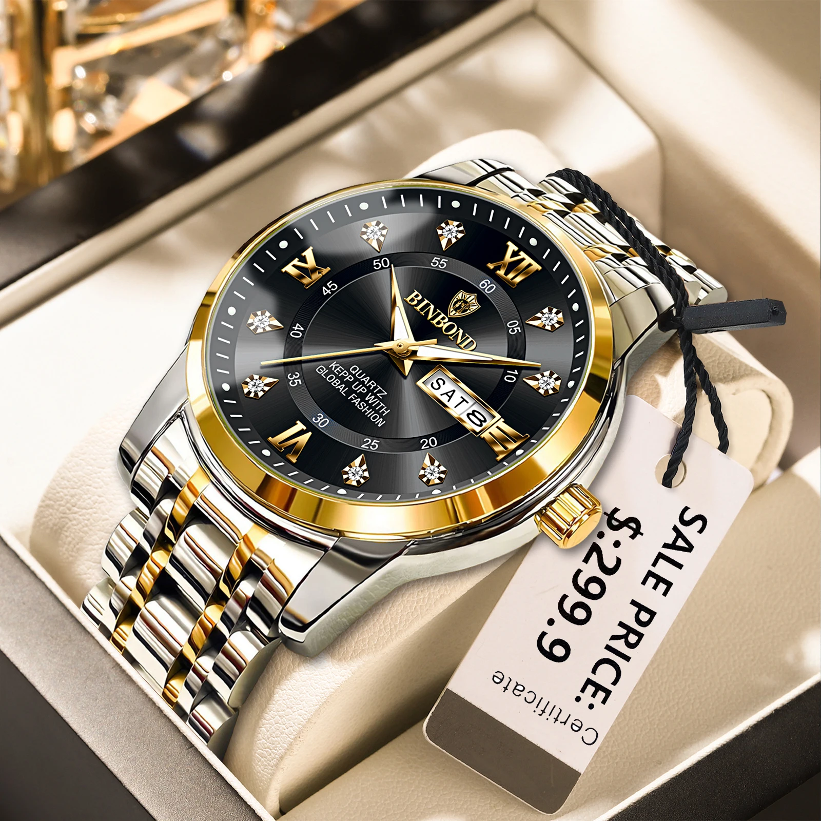 2025 nuovi uomini orologio uomo d'affari orologio di lusso orologi automatici uomo luminoso impermeabile moda orologi da polso al quarzo Montre Homme