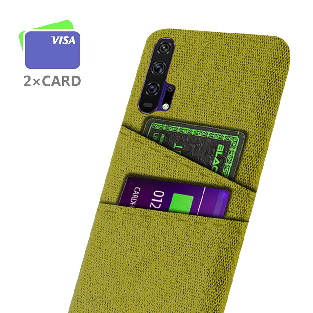 

Case for Huawei Honor 20 pro, yal-al10, double card fabric, luxury cover, 6.26 inch