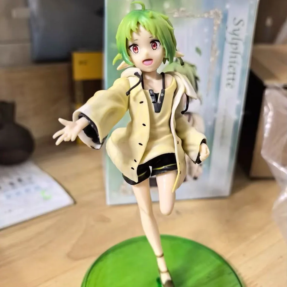 Mushoku Tensei Sylphiette Green Hair Elf PVC Action Figure - New Anime Collectible Model Toy for Fans