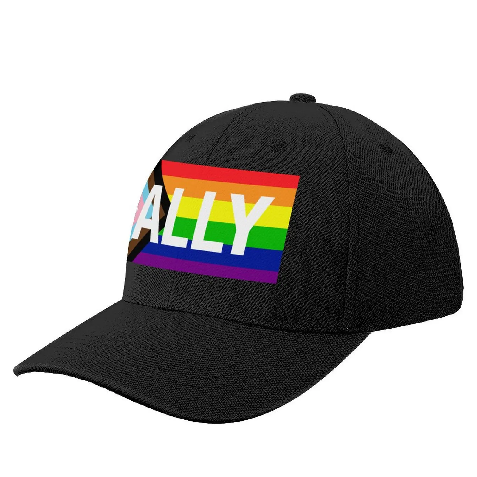 

Progress Pride Flag ALLY Baseball Cap summer hat Military Cap Man fishing hat Vintage Men's Hats Women's