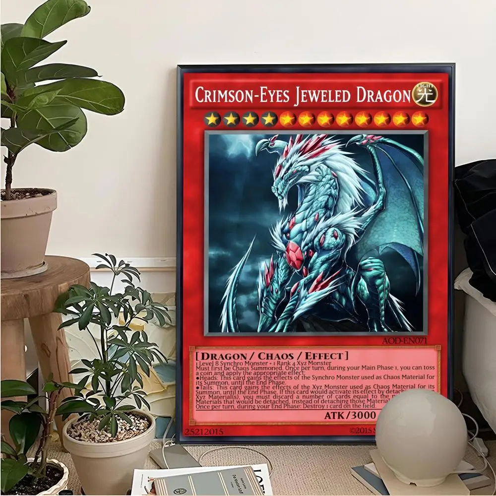 Card Yu Gi Oh Anime G-Game Painting Calligraphy For Art Printing Decoration Painting Cinema Art Poster Home Wall Decoration Fram
