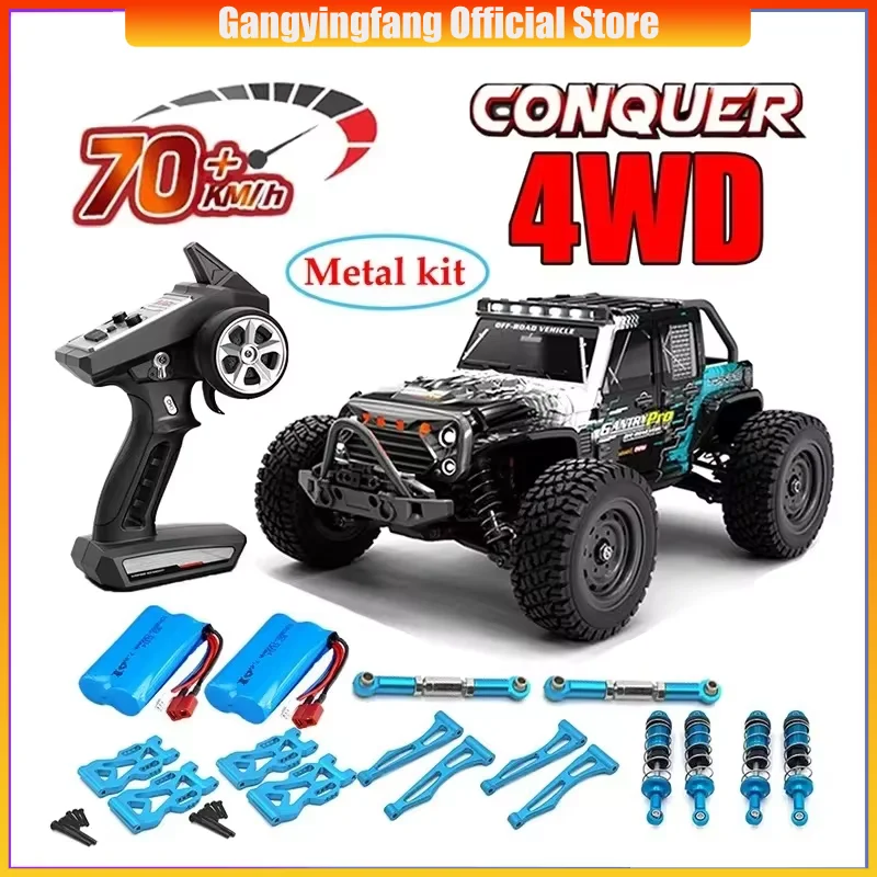 Rc Cars 16103Pro 50km/h or 70km/h with LED 1/16 Brushless Moter 4WD Off Road 4x4 High Speed Drift Monster Truck Kids Toys Gift