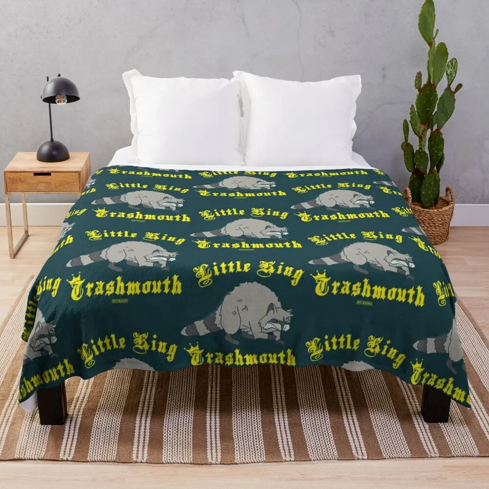 

B0b_s.Burgers Little King Trashmouth Premium Throw Blanket Stain Resistant Cozy Warm Blanket