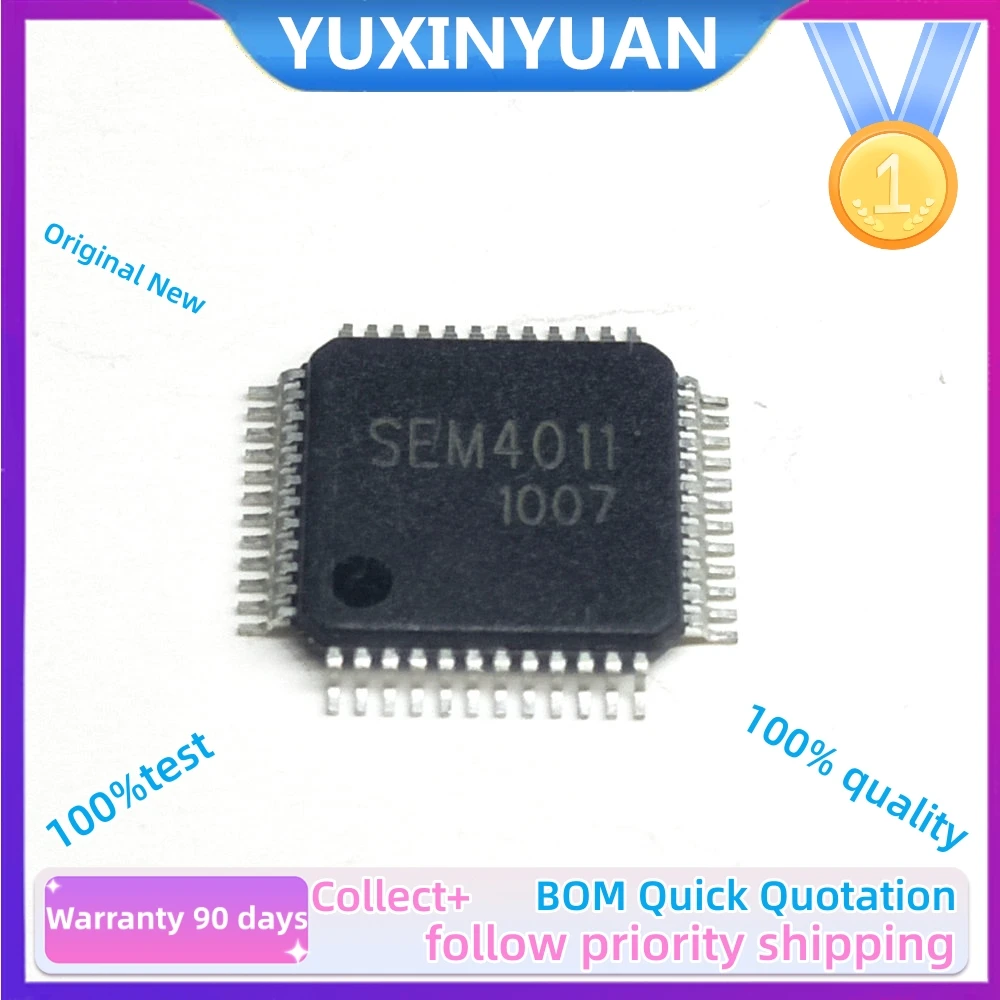 YUXINYUAN And New Original SEM4011 4011 HTQFP48  LCD CHIP 2PCS IC Chip in stock 100%Test