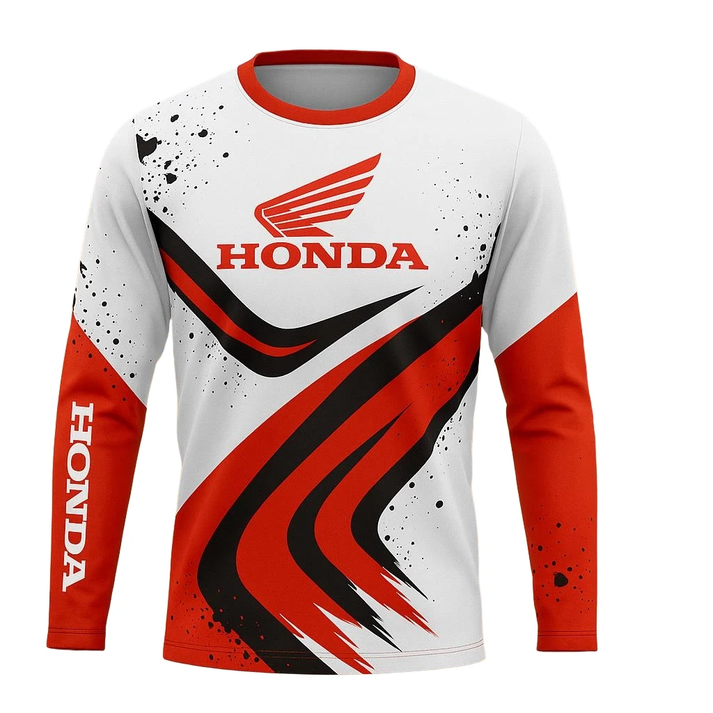 هوندا 2026 دراجة نارية للطرق الوعرة سريعة الجافة تنفس جيرسي دراجة هوائية جبلية سباق تي شيرت مريح ركوب Ropa Motocross Hombre