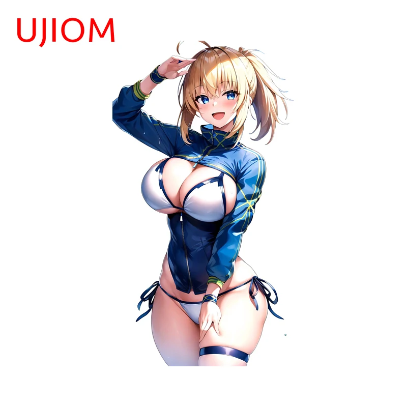 UJIOM Altoria Pendragon Sexy Waifu Wall Sticker Eye Catching Big Breasts Design Sunscreen Decal Premium Wardrobe Decoration