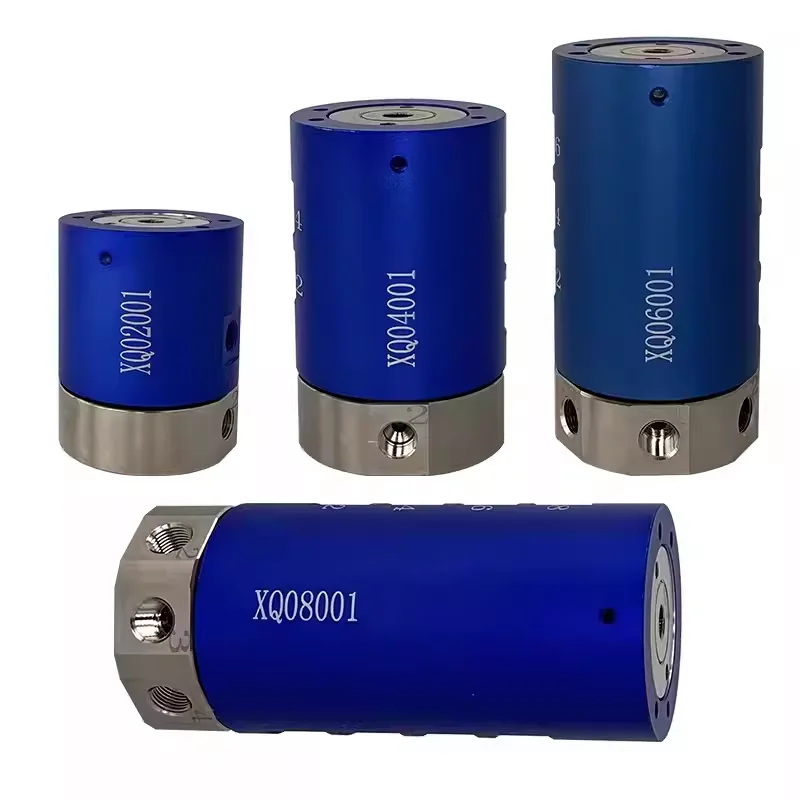 High Speed Hollow Pneumatic Rotary Joint 360 Degree Rotary Cylinder Multi-channel Slip Ring Thread Air Rotary Connector