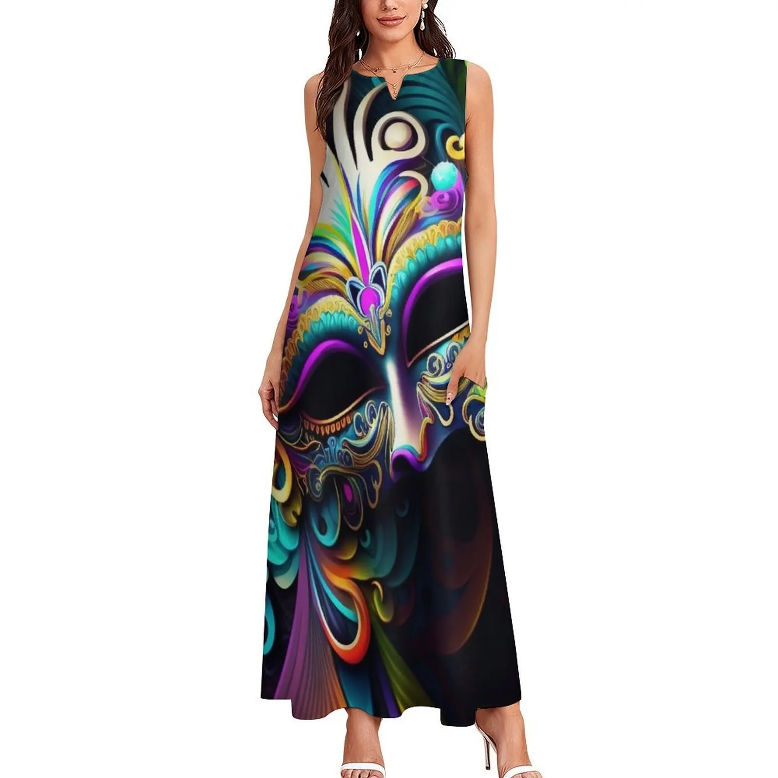 Mardi Gras Dress, Mardi Gras 2023 Long Dress Summer skirt Women's clothing Long dress woman women clothes