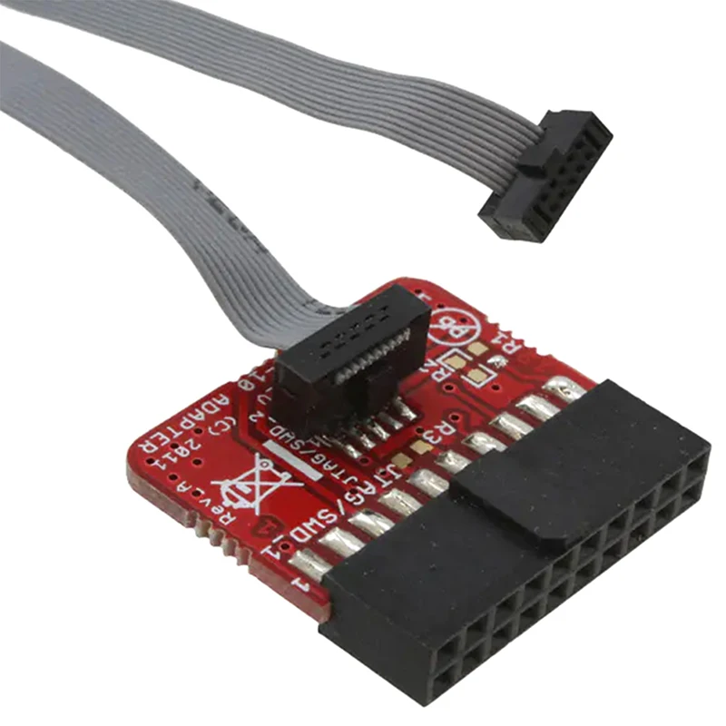 Jlink ARM-JTAG-20-10 어댑터 보드, J-LINK, v9, v8, 2.54mm, PIN 0.1, 1.27mm