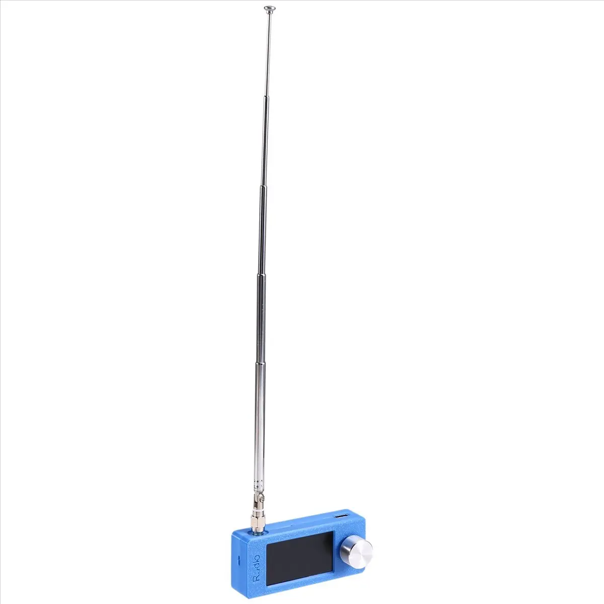 DTD2425-HOT-SI4732 Portable Radio 10Khz-180Mhz SMA Interface Telescopic Antenna LSB USB AM FM Mini Pocket Radio, Receiver Blue