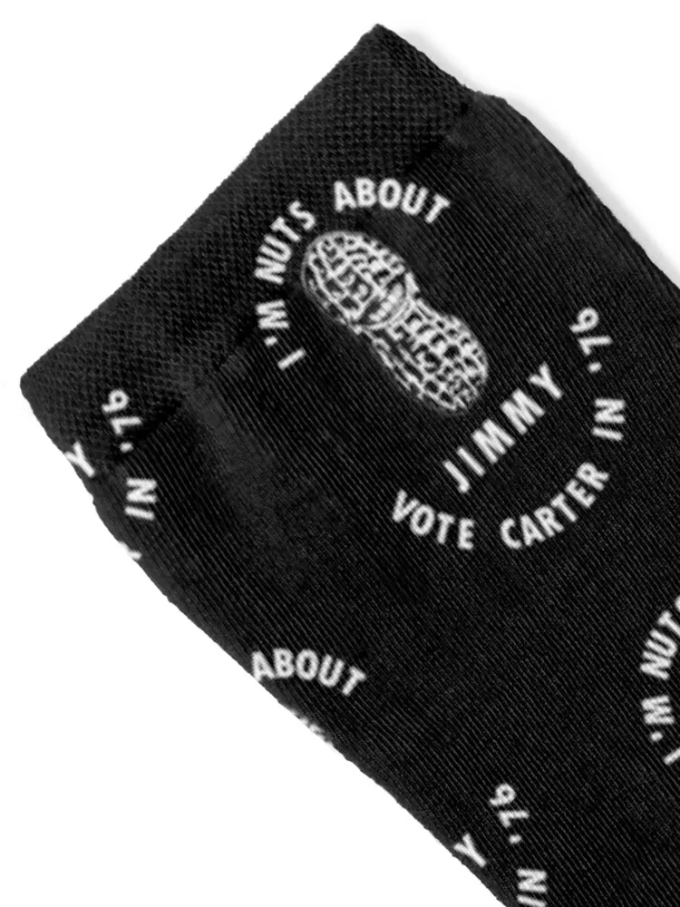 أنا المكسرات عن جيمي - كارتر 1976 الانتخابات ملصق الجوارب المهنية تشغيل الثلوج فضفاضة الجوارب رجل إمرأة