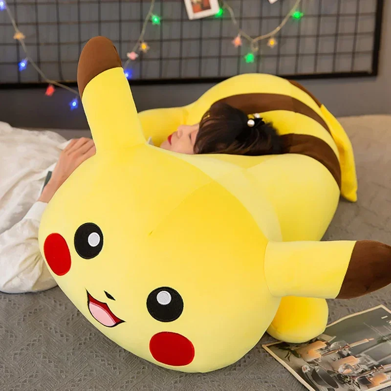 Pikachu Pokemon Plush Toys 40/60/80cm Pokémon Plushie Dolls Pink Animal Stuffed Soft Kawaii Pillow Christmas Gifts for Children