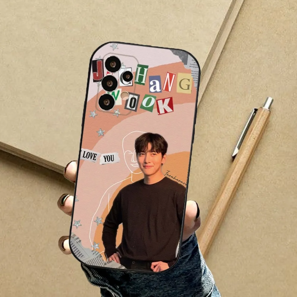 Korea Ji Chang Wook Actors Phone Case For Samsung S24,23,23,22,30,21,10,9,Note20 Ultra,Lite,Ultra,5G,Plus,FE,Black Soft Case