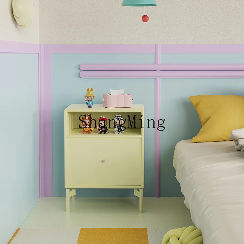 

CL Modern Minimalist Bedside Table Minimalist Cream Style Dopamine Side Cabinet Bedroom Furniture