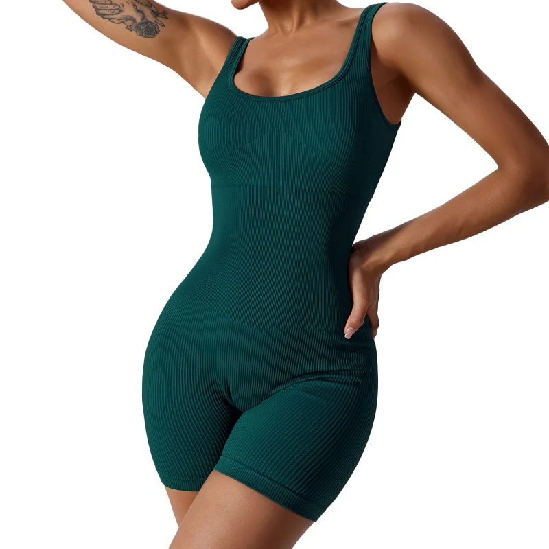 

High Elastic One-Piece Tight Jumpsuit Aerial Beauty Back Yoga Suit Seamless One-Piece Yoga Suit for Women6982