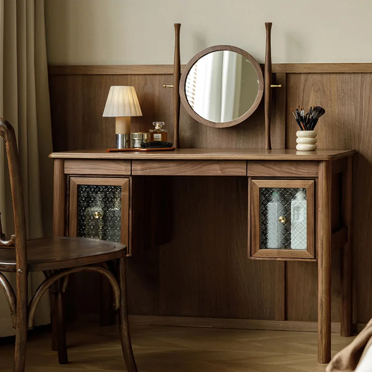 

Customizable Nordic Simple Black Walnut Dresser