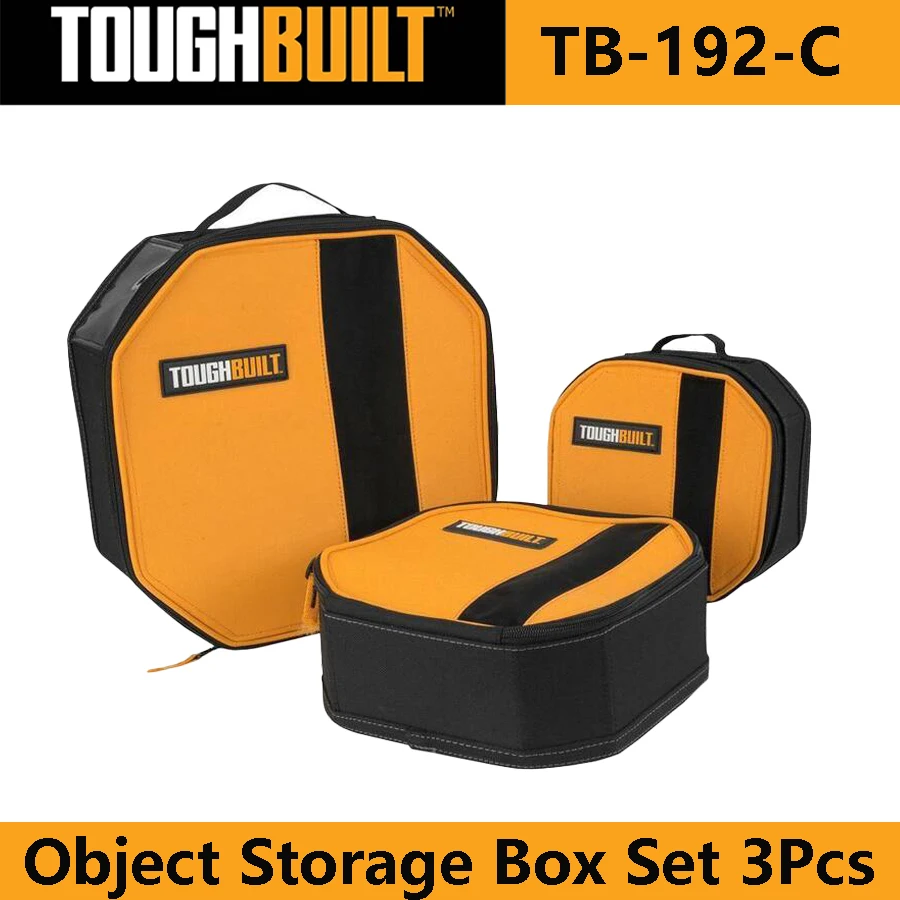 ToughBuilt TB-192-C Zestaw pudełek do przechowywania obiektów 3 szt. Odporny na przebicie pakiet do przechowywania narzędzi Toolmate Softboxes