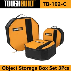 ToughBuilt TB-192-C Object Storage Box Set 3Pcs Puncture-resistant Tool Storage Package Toolmate Softboxes Tool Parts Organiser