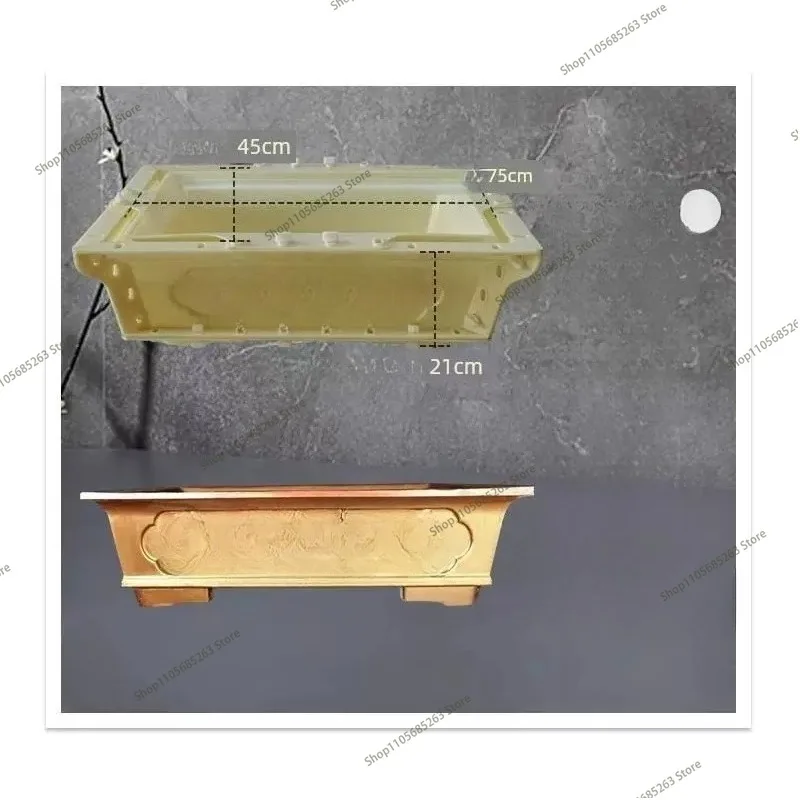 Flower pot mold Pot cement mold Rectangle self-made new extra large