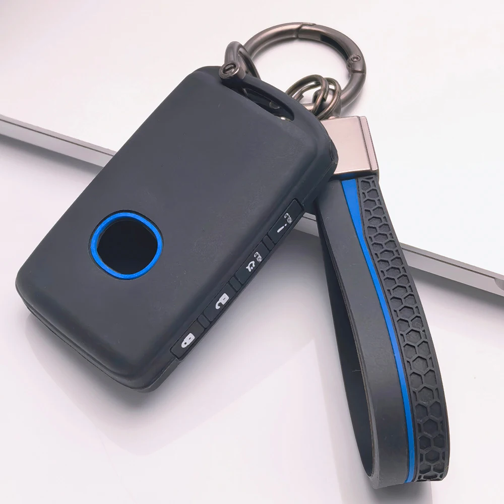Silicone Car Key Fob Cover For Mazda 3 6 CX 30 CX 5 CX 9 CX 50 CX 70 CX 90 MX 5 Miata with ring wrist strap Non Slip
